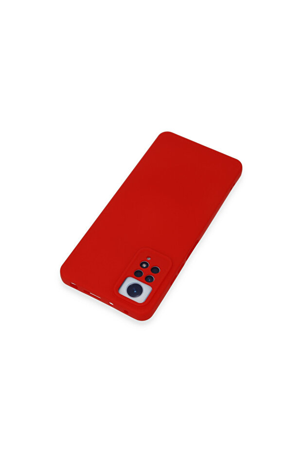 حافظة إطلاق Redmi Note 12 Pro 4G + مجموعة واقي شاشة كامل التغطية مضاد للكهرباء الساكنة - أحمر - 3