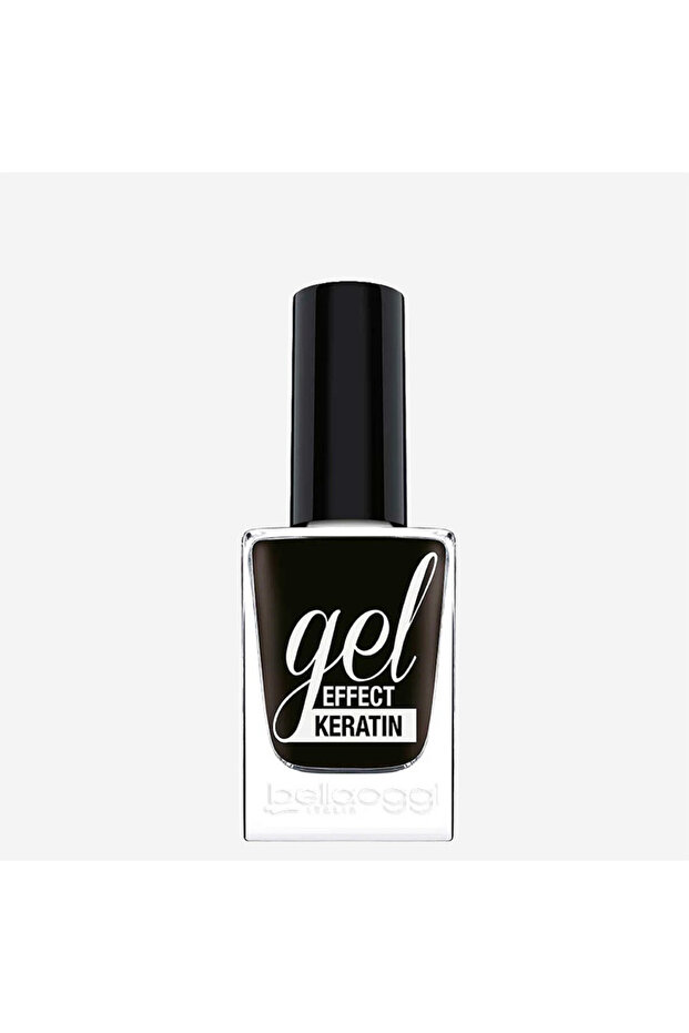 Bellaoggi Nail Polish Gel Effect Keratin - Black Affair