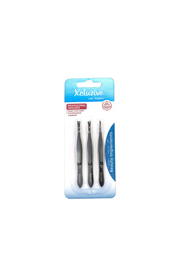 Professional Tweezers 3 pcs