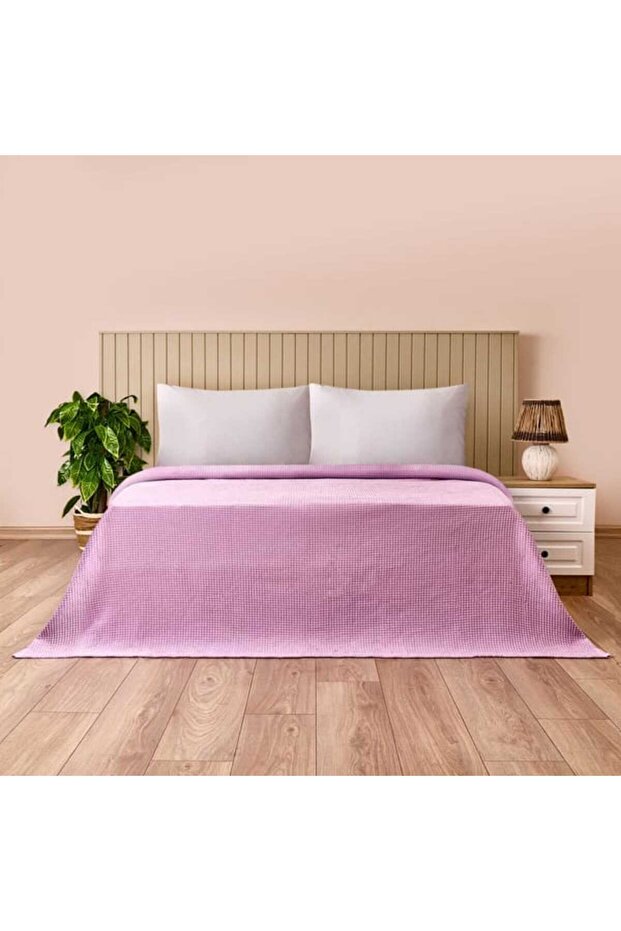 Soft Rete Double Pique - Purple - 200X220 cm