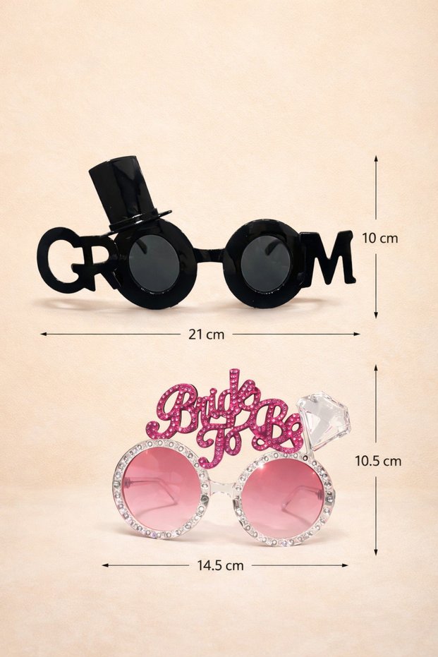 Bride to Be and Groom Party Glasses Set – Bachelorette, Wedding, Engagement, Bride Groom