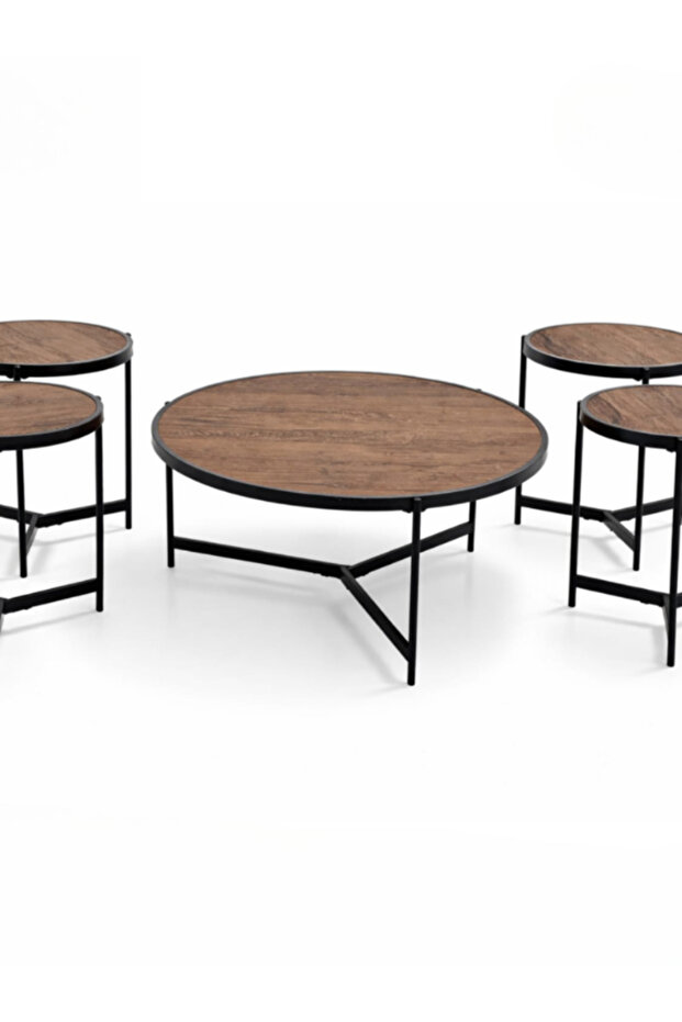 Modern 5-piece serving table set - elegant Turkish design