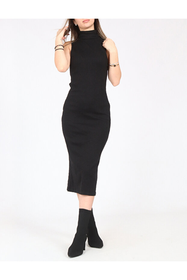 Rochie medie, Negru - 1