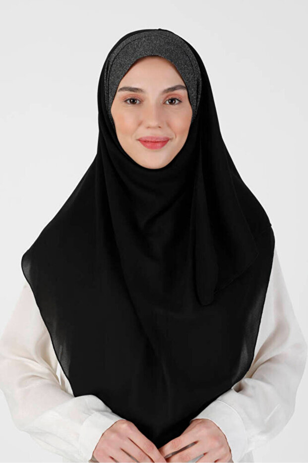 عمامة مريحة من قماش الكريب اللامع