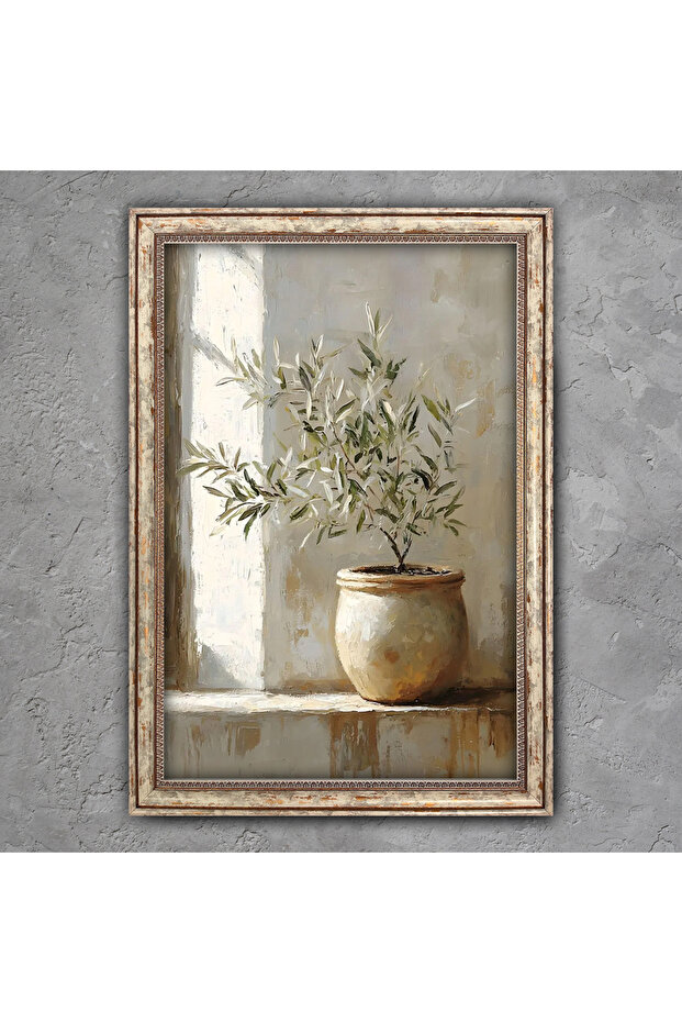 Eskitme Çerçeveli Tablo - 1