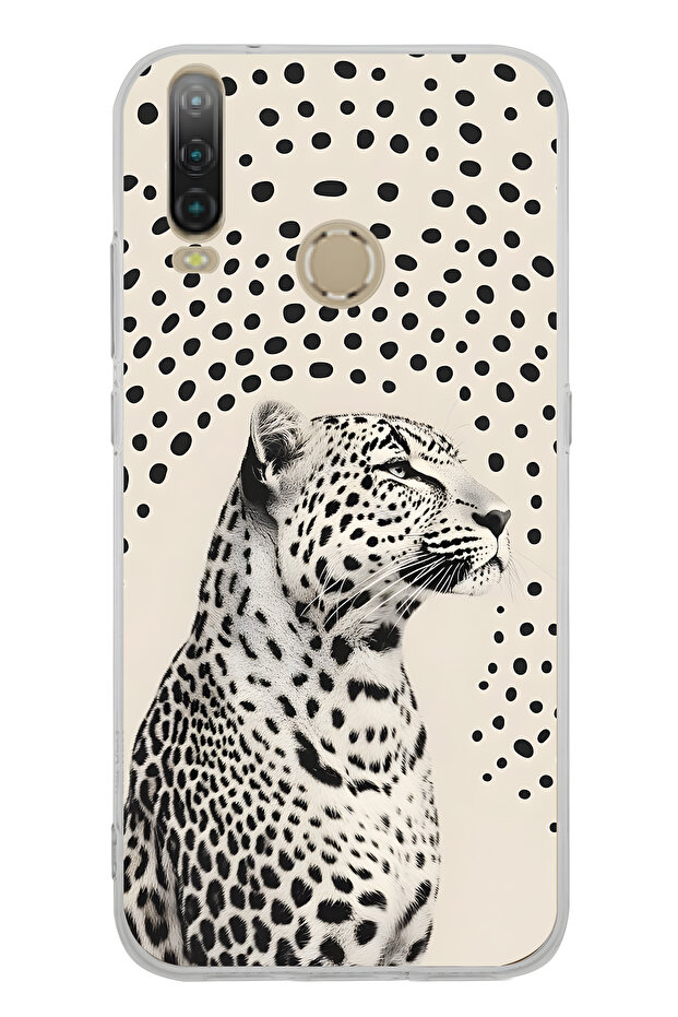 General Mobile Gm 10 Compatible Leopard Pattern Transparent Phone Case - 1