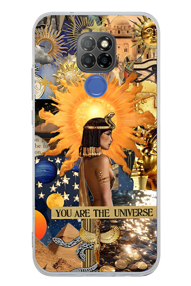 حافظة هاتف شفافة بنمط كليوباترا متوافقة مع جهاز General Mobile GM 20 - 1