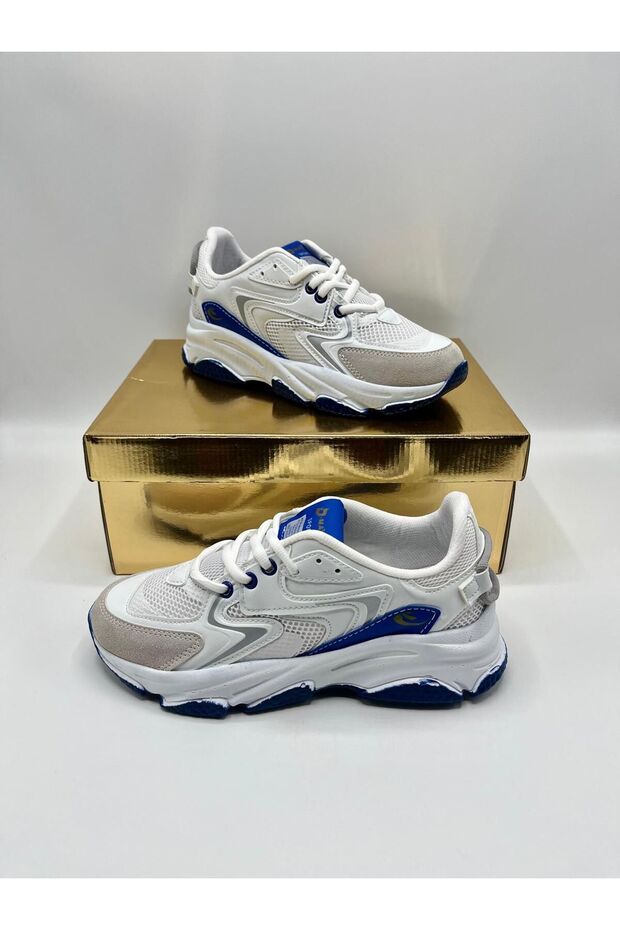 Women's Lace-Up Lightweight High-Soled Comfortable Casual Sneaker Sports Shoes