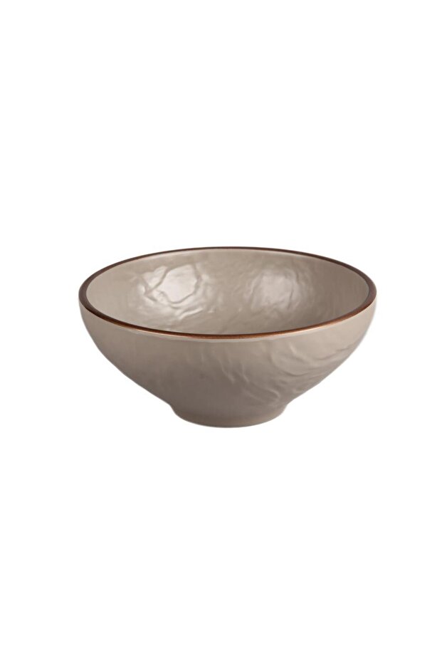 وعاء دائري للبوفيه المفتوح بيج - 27×27×11 سم