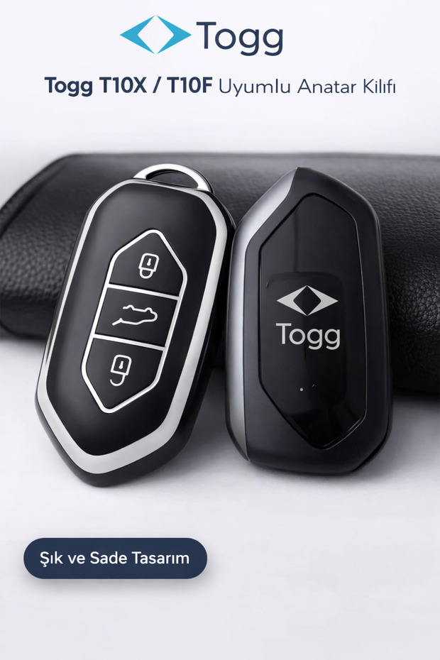 Togg T10X T10F Key Case Cover Accessory Black-Silver