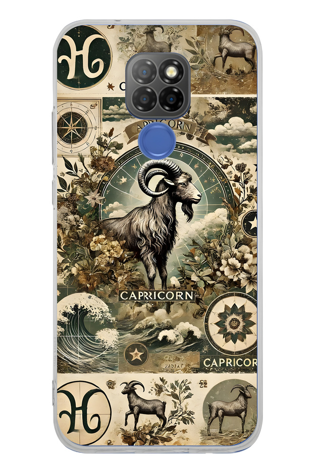 حافظة هاتف شفافة بنمط برج الجدي متوافقة مع جهاز General Mobile GM 20 - 1