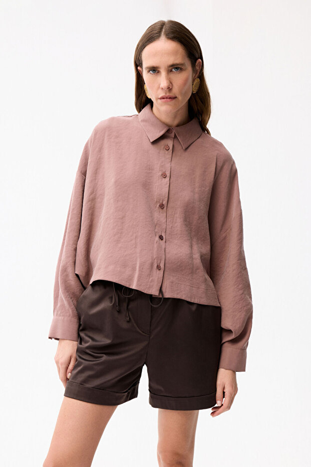 Geniş Kesim Gömlek - 4