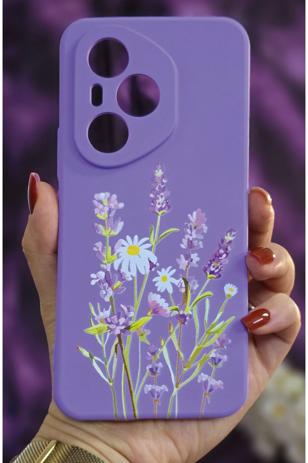 Honor 400 Pro Compatible Printed Silicone Lilac Case