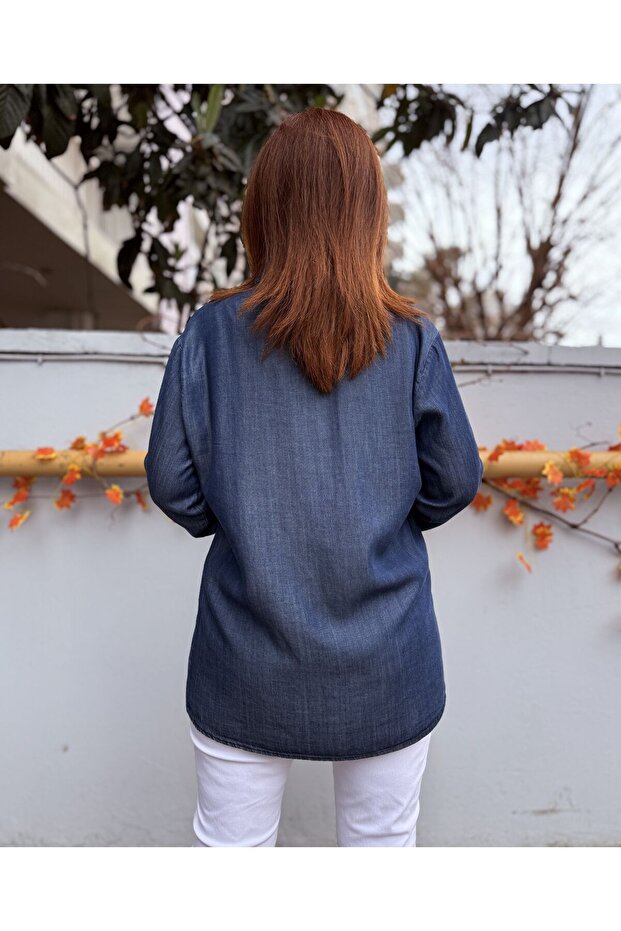 Liyosel Patchwork Denim Shirt - 4