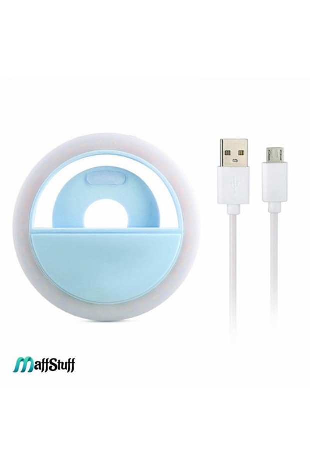 MaffStuff® Син LED селфи пръстен - 7