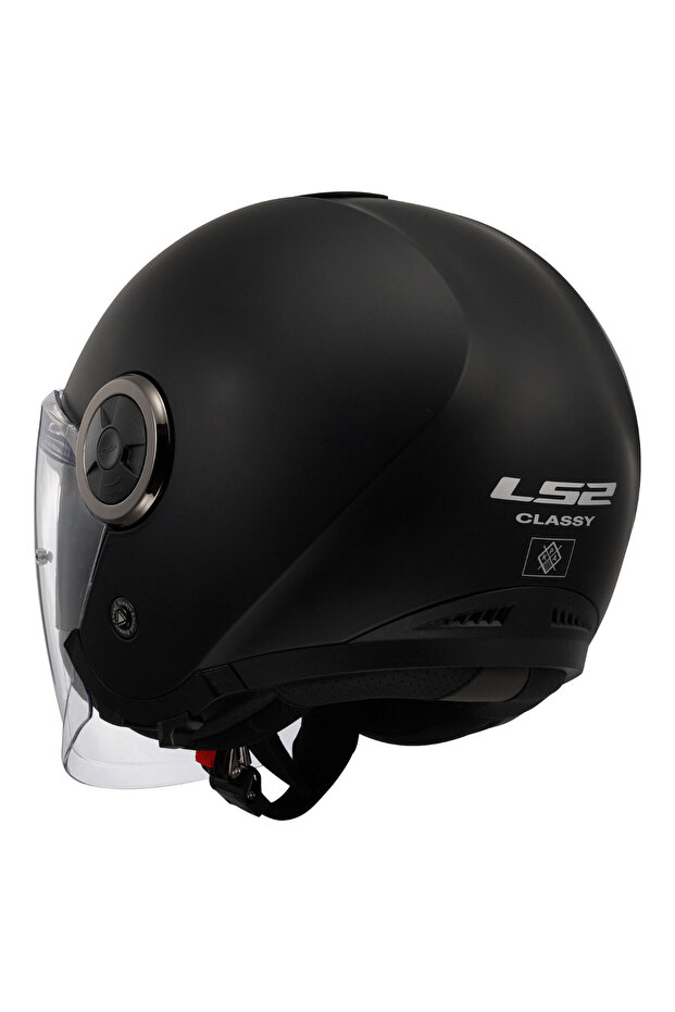 CLASSY MAT SİYAH KASK - 3