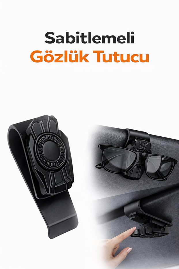 Black Color Glasses Holder for Car Interior – Auto Sun Visor Clip Glasses Hanger