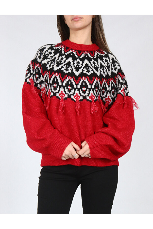 Sweater, Red - 1