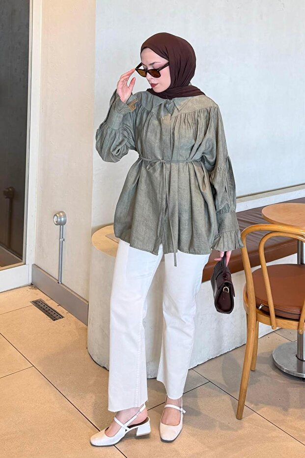 Roba Detailed Shirt Khaki
