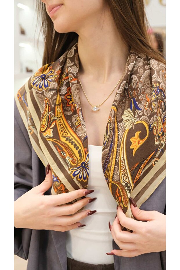 Ethnic Pattern Scarf 70X70Cm