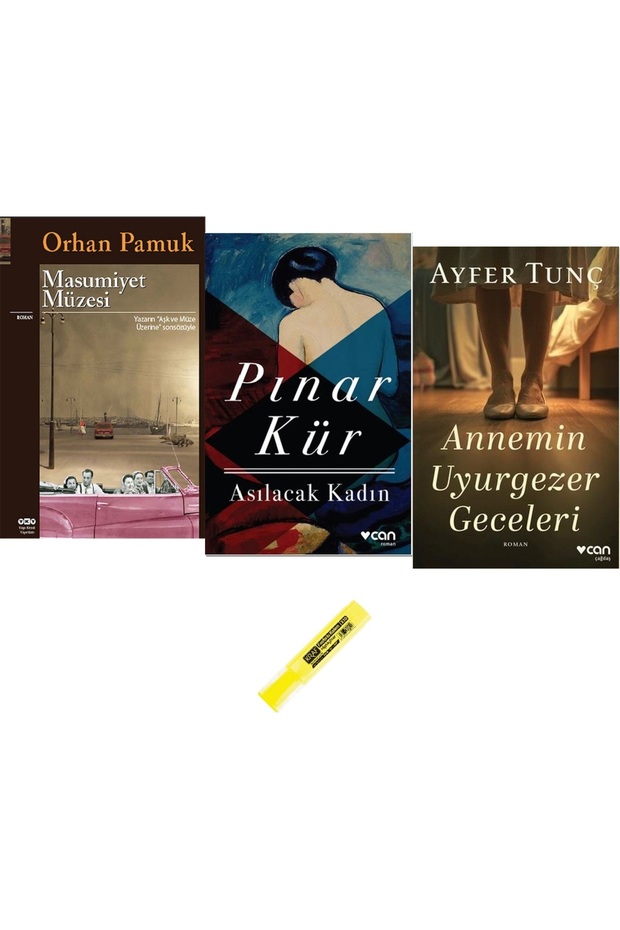 Masumiyet Müzesi + Asılacak Kadın + Annemin Uyurgezer Geceleri / 3 Book Set (KALEM HD)