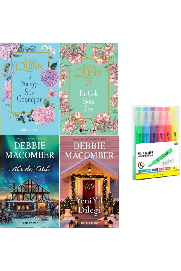 Bridgerton Serisi 1-2 + Alaska Tatili + Yeni Yıl Dileği / 4 Book Set (KALEM SET HD)