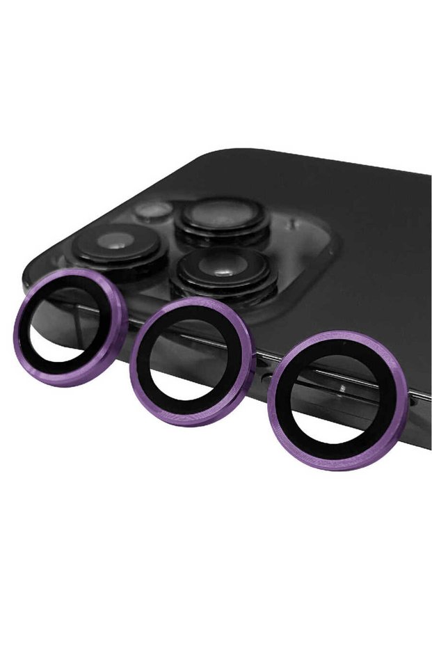 iPhone 14 Pro Compatible Camera Lens Protector Cl-07 - Deep Purple - T24200