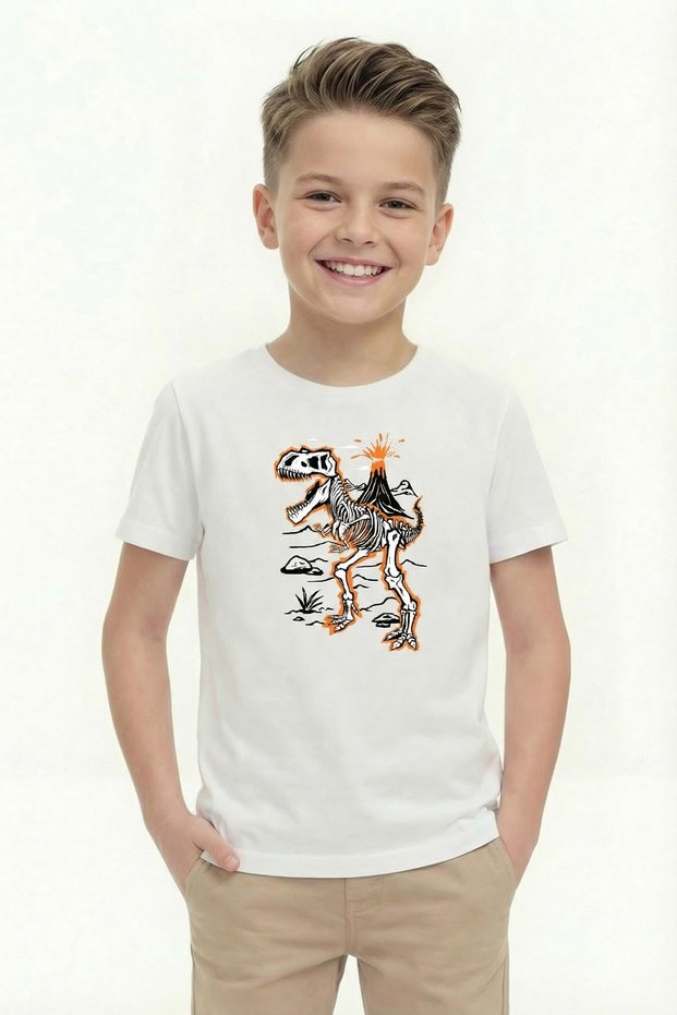Printed Boy's Short Sleeve T-Shirt B15