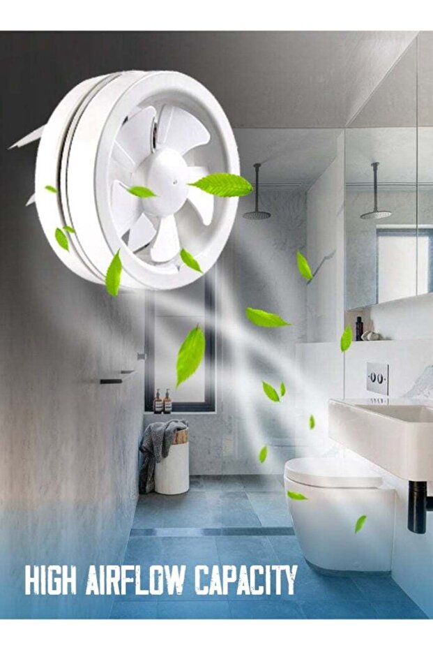 Standard Kitchen Extractor Fan 22W 6-Inch Ultra-Quiet Wall & Ceiling Mounted Exhaust Fan