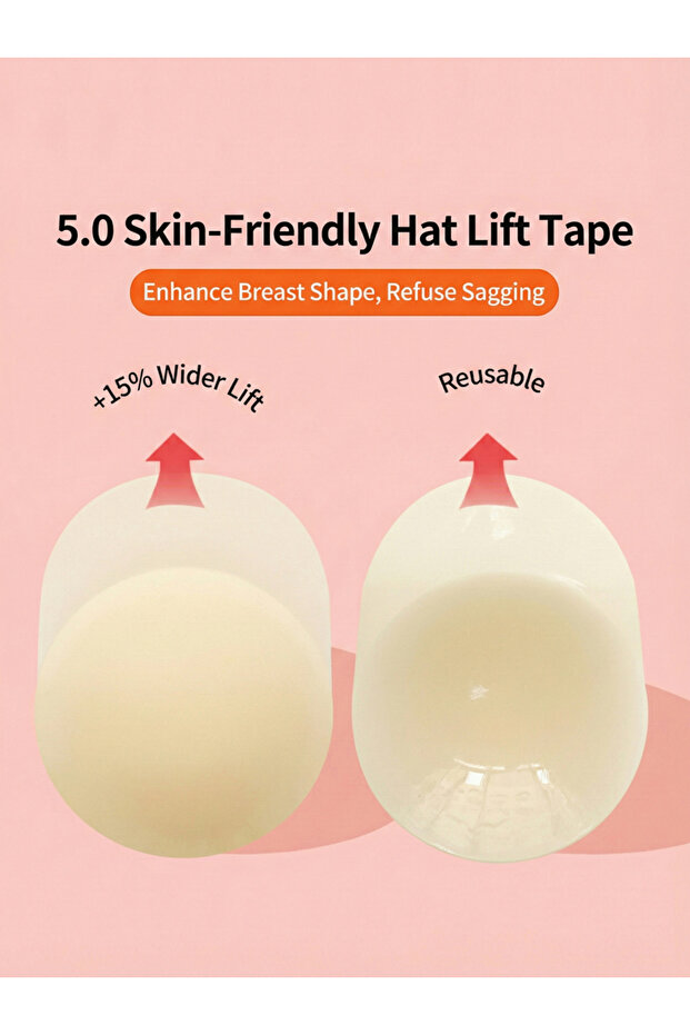Breathable Silicone Stick-On Push Up Bra, 14 cm