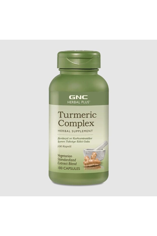 GNC Herbal Plus Turmeric Complex 100 Kapsül - 1