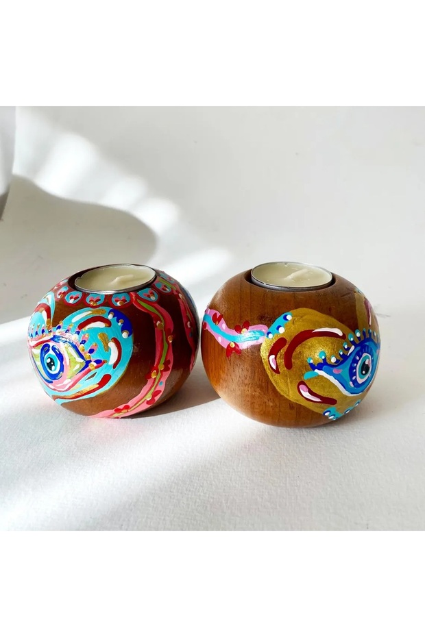 Evil Eye İkili Şamdan Seti - 6