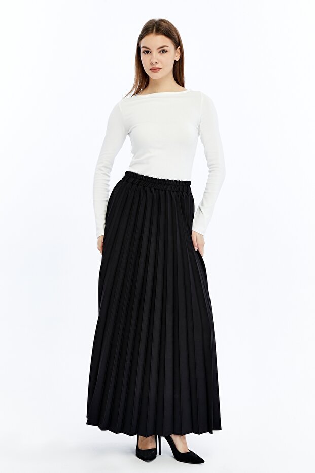 Piliseli Krep Etek - 1