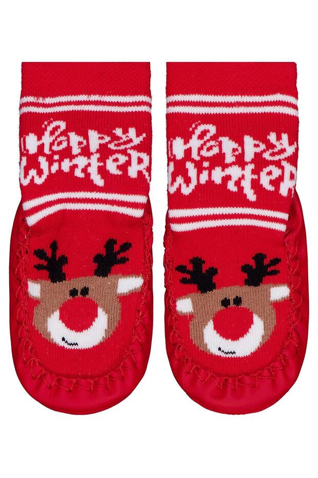 Geyik Baby Boys Towel Slippers Socks