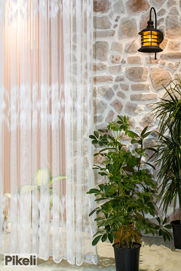 Buzul Desenli Tül Perde - 3