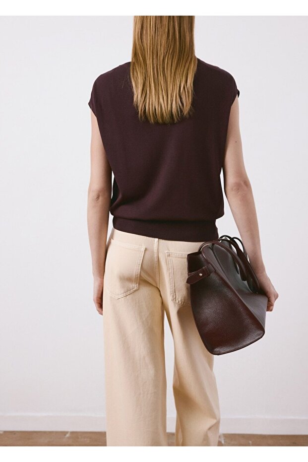 Kısa kollu triko tişört - 4