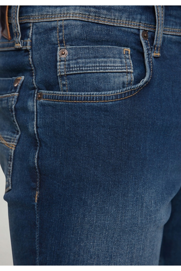 Men's Jeans, Mustang, Washington, Regular Lenght, Cotton, Zipper, 5 Pockets, Blue, 34/30 - 4