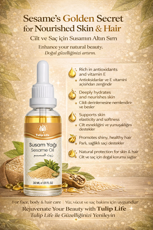 Natural & Pure Sesame Oil 30 ml