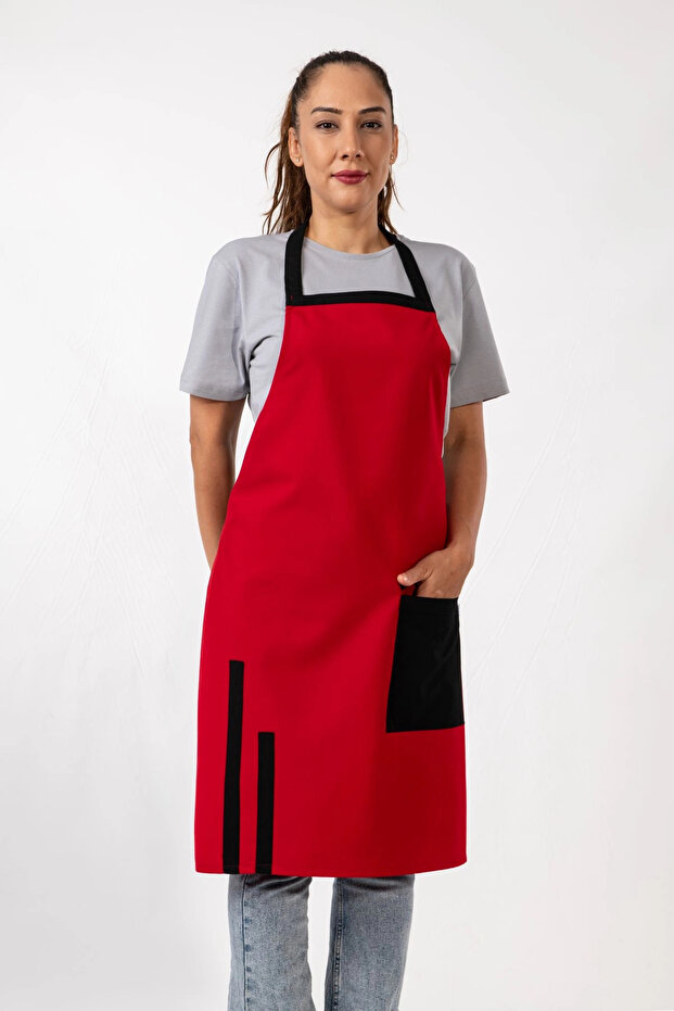 Efes Model Önlük Kırmızı - 3