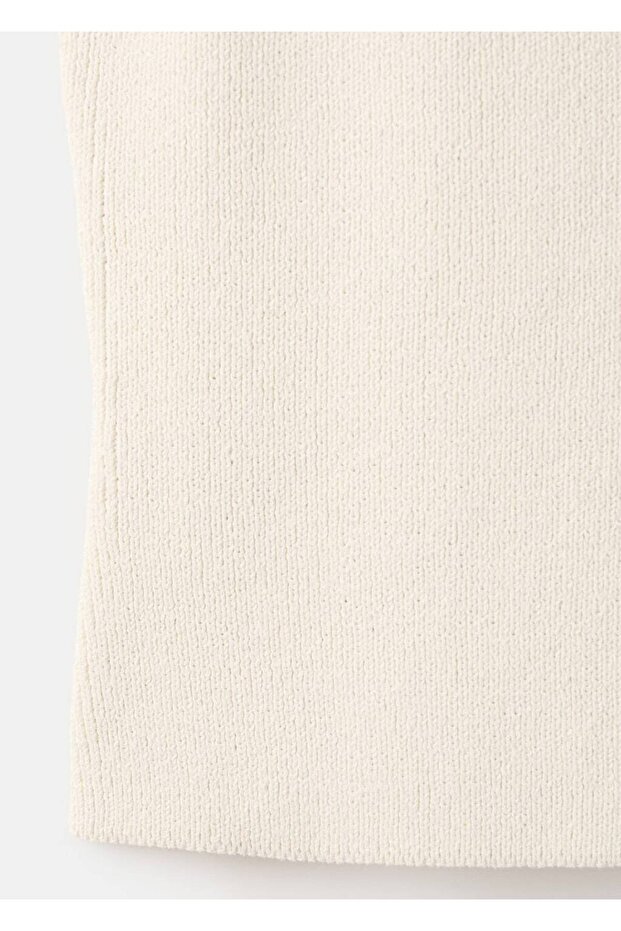 Kontrast şeritli triko yelek - 5