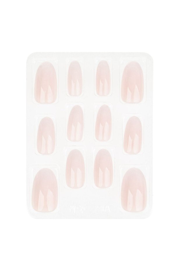 False Nail Set with Shadow Glue - 12pcs