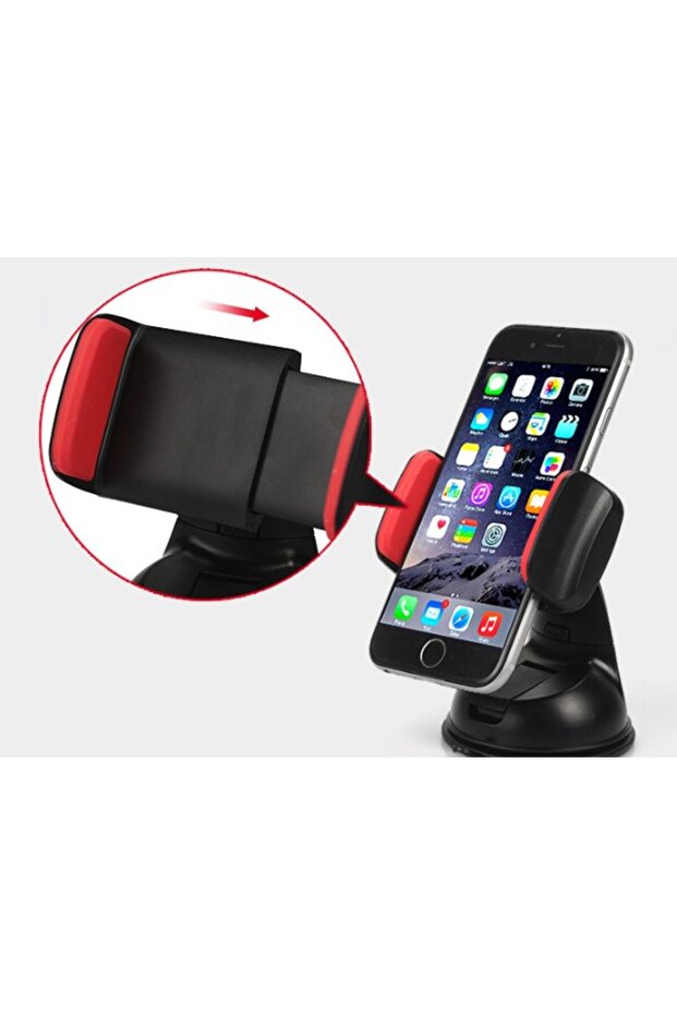 Car Interior Dashboard and Windshield Vacuum Short Phone Holder