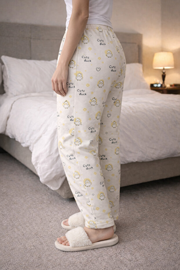 %100 Pamuk Örme Kadın Pijama Altı - 2