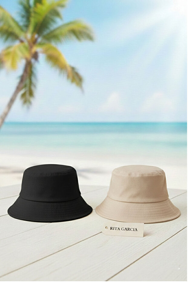 Advantage Pack of 2 Unisex Cotton Bucket Fisherman Hat Set