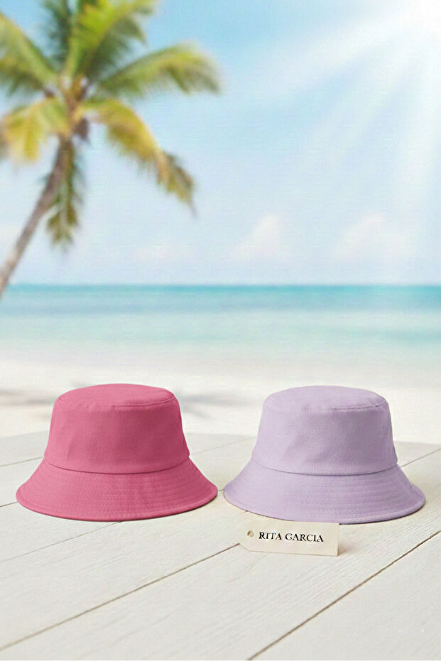 Advantage Pack of 2 Unisex Cotton Bucket Fisherman Hat Set