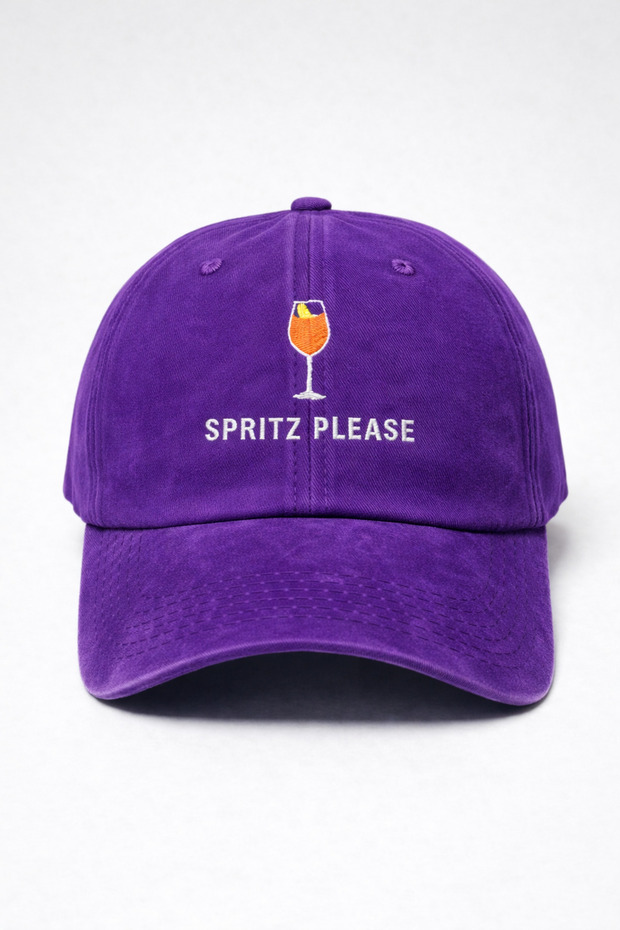 قبعة مطرزة قابلة للغسل ''SPRITZ PLEASE'' / قبعة مطرزة قابلة للغسل ''SPRITZ PLEASE''