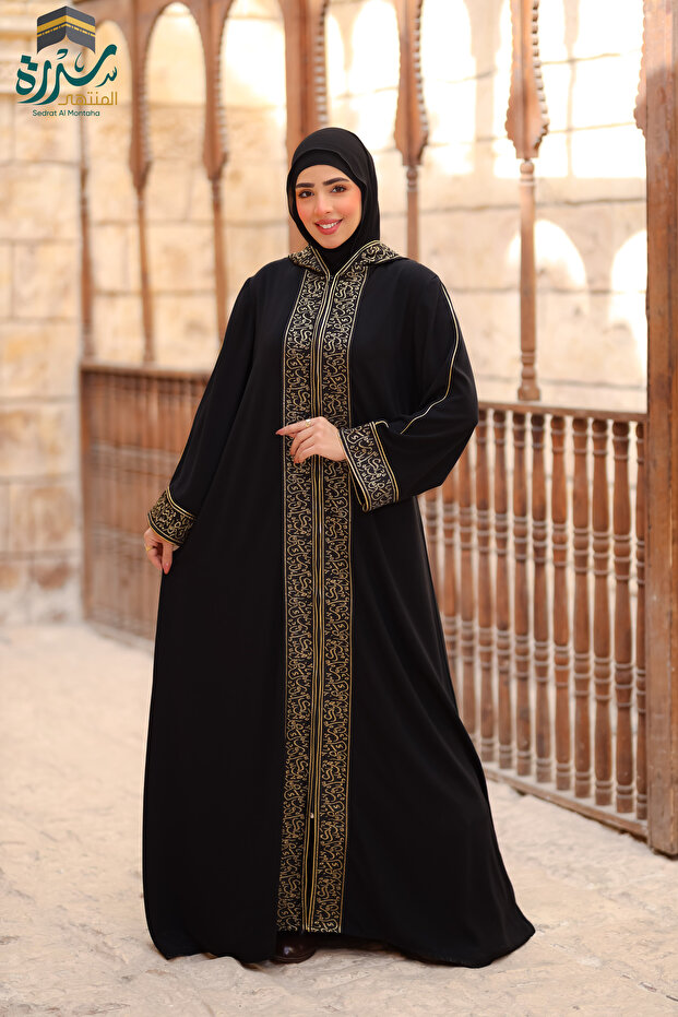 عباية موديل سدرة لاطلالة مميزة مناسبة للخروجات وللمناسبات بدون الطرحة خامة كريب مستورد