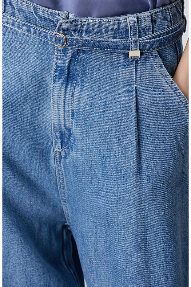 Indigo Denim Pantolon - 5