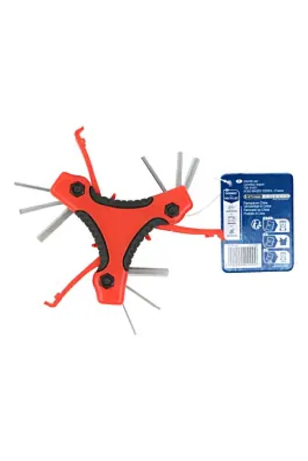 Set de chei hexagonale, 9 piese, multicolore