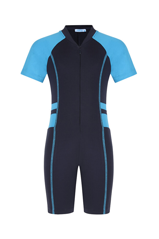 Children's Quick Dry Swimming Short Sleeve Surfer Swimsuit